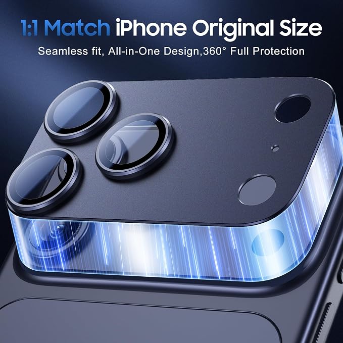 UniqueMe for 3 Pack iPhone 17 Pro Camera Lens Protector - Image 5