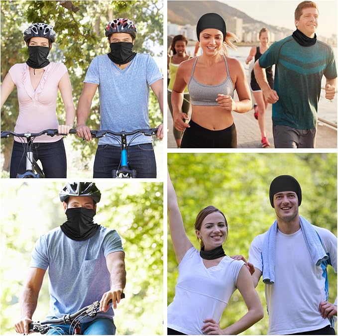 Geyoga 6 Pieces Summer UV Protection Cooling Neck Gaiter Face Clothing Neck - Image 7