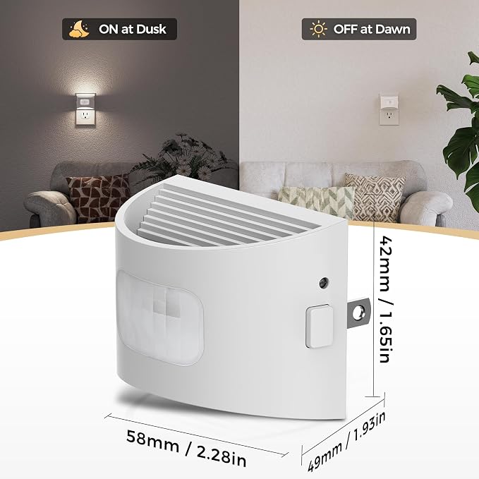 DORESshop LED Night Light, Night Lights Plug into Wall, 3 Mode Plug in Night - Image 5
