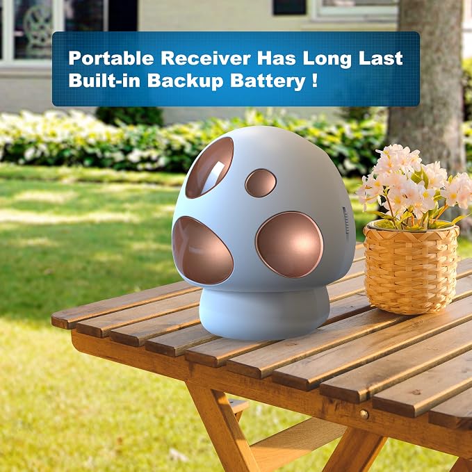 HTZSAFE Driveway Alarm- Driveway Alarms Wireless Outside Weatherproof Solar - Image 6