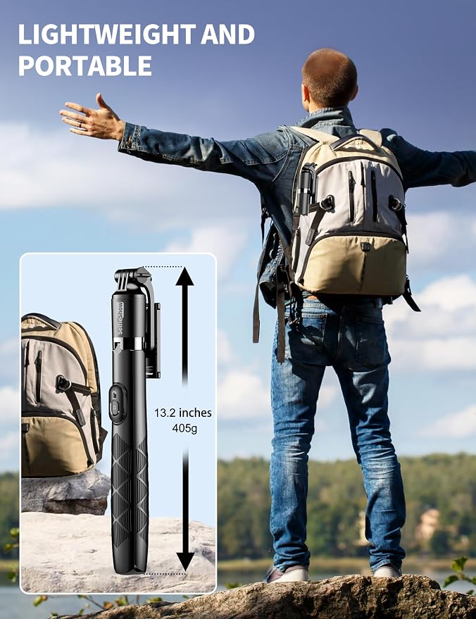 Aluminum 71" Phone Tripod, Travel Tripods - Image 7