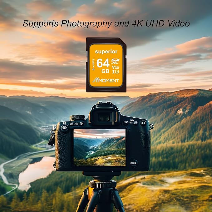 MMOMENT 64GB Full-Size SD Card UHS-I U3 V30 Class 10 High Speed SDXC – Up to - Image 8
