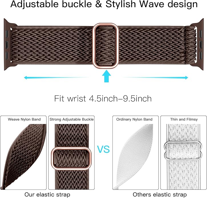 Lerobo Stretchy Nylon Solo Loop Band, Compatible - Image 3