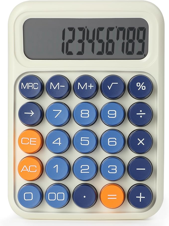Mr. Pen- Mechanical Switch Calculator, 12 Digit Large LCD Display, Colorful - Image 8
