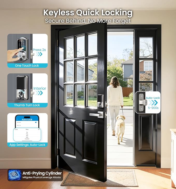 Veise VE07-L Fingerprint App Control Smart Locks - Image 7