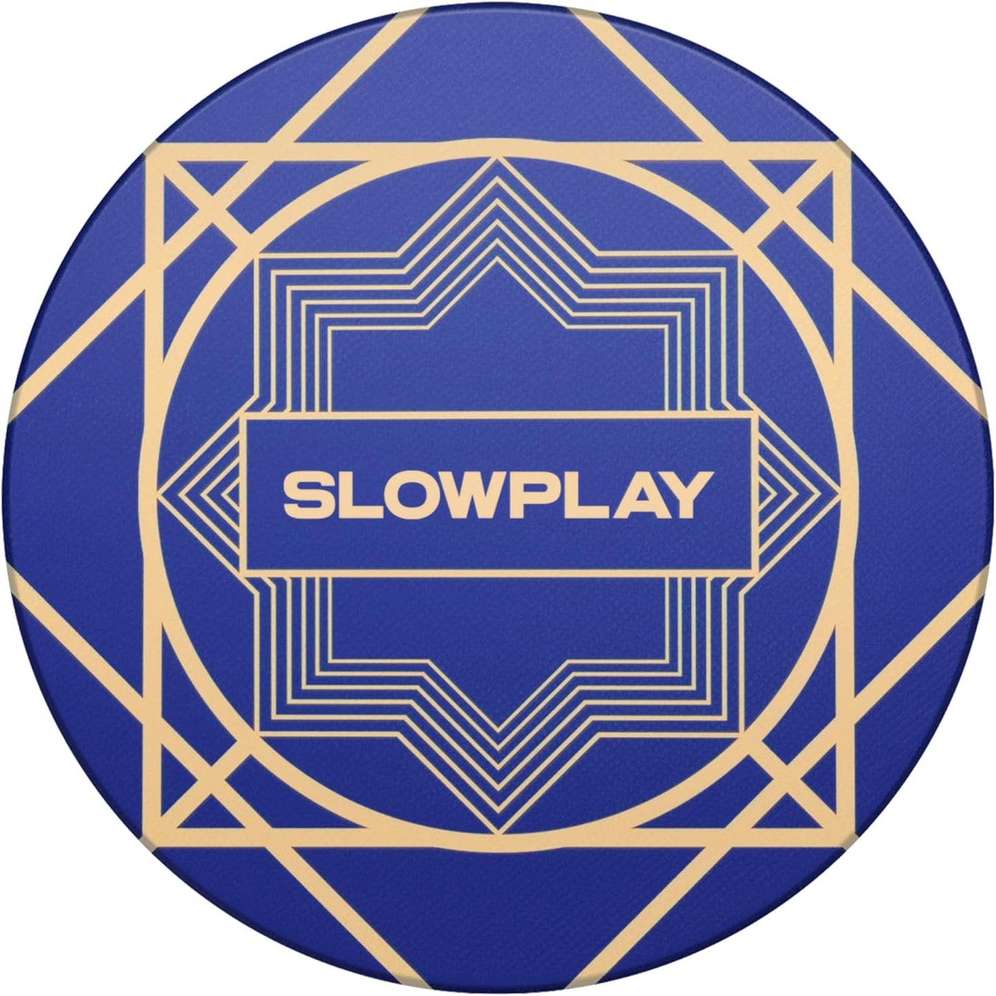 SLOWPLAY Nash Ceramic Poker Chips in Bulk, Casino Grade Ceramic 10-Gram Poker Chip for Texas Hold'em, 39mm Professional Chips Pack of 50 (Blue)