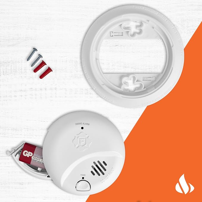 First Alert Smoke Alarm, Battery-Operated Detector - Image 3
