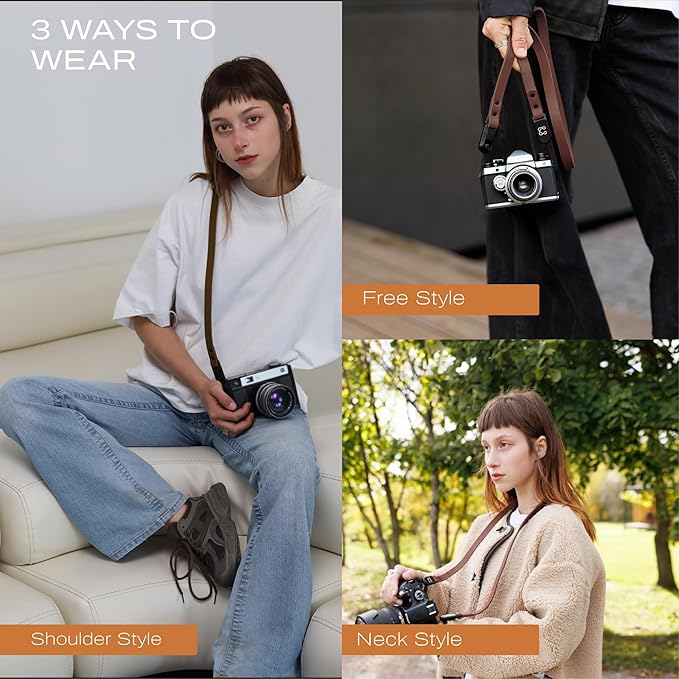 C Coiro Thin Leather Camera Strap - Image 4