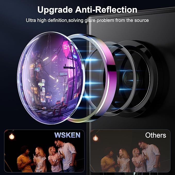 WSKEN for Samsung Galaxy S24 Ultra Camera Lens Protector, Ultra Thin Scratch - Image 2