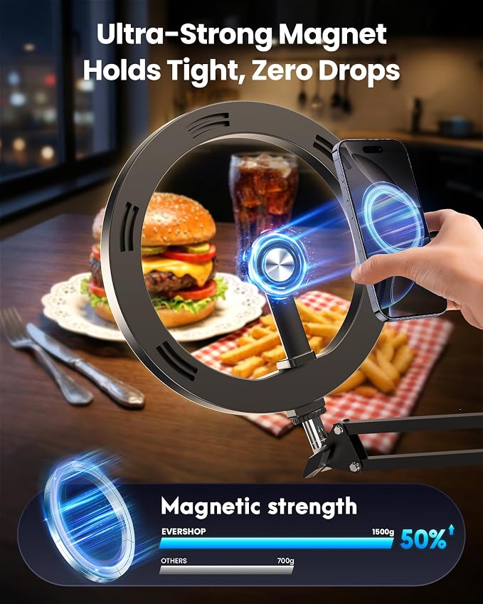 Magnetic Ring Light with Stand Tripod - Image 2