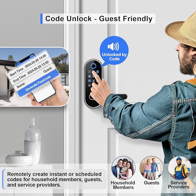 Bluetooth Fingerprint Smart Lock - Image 3