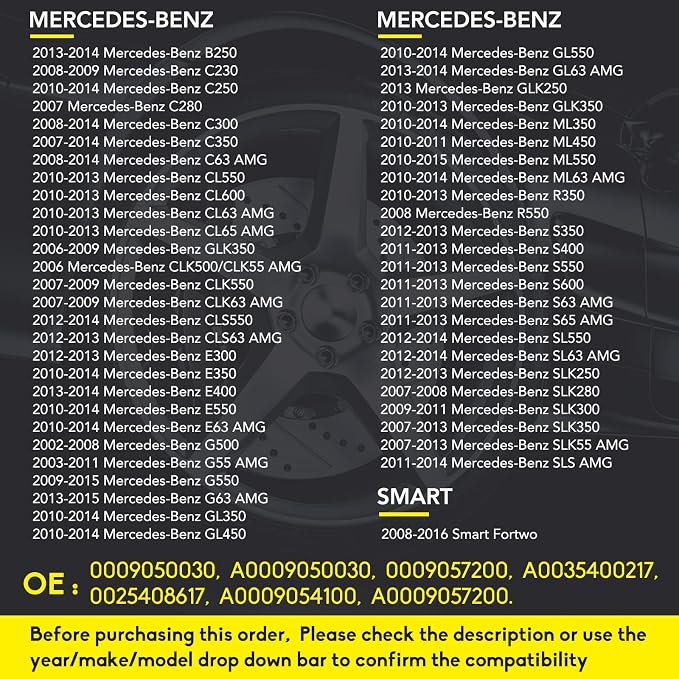 NPAUTO TPMS Sensor Fits for Smart Fortwo, Mercedes Benz C300 C350 C63/CL63 AMG - Image 2