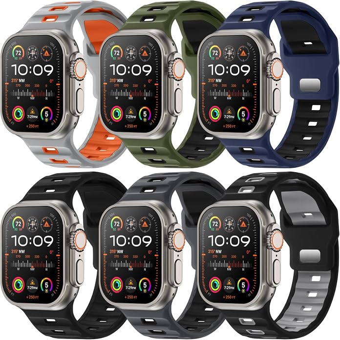 Sport Bands 6-Pack Compatible by Adorique