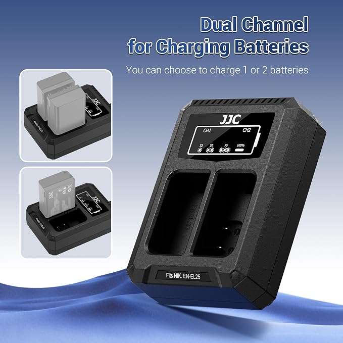 JJC NP-FW50 Battery Charger USB Dual Slot - Image 3