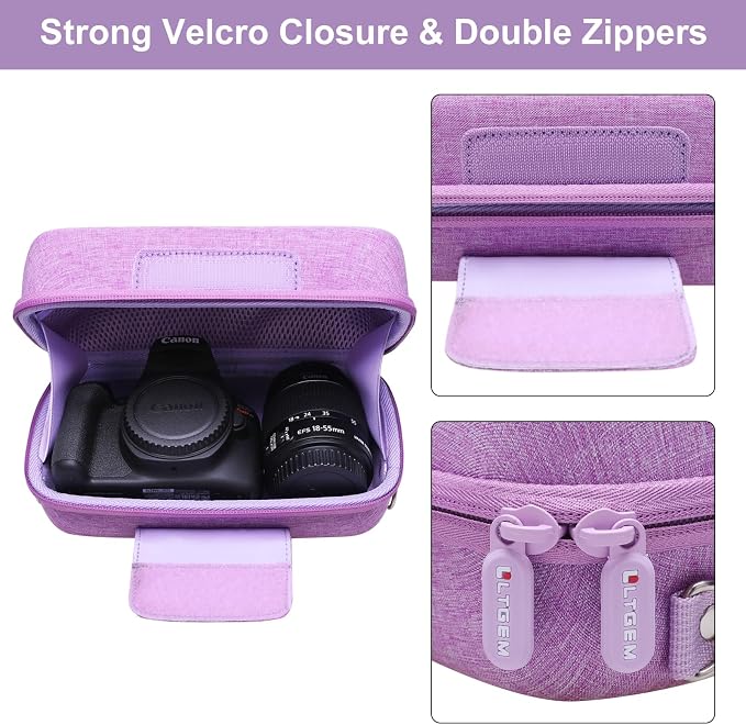 LTGEM Camera Case for Canon EOS Rebel T7 / R50 / R100 / R50 V / T6 / R8 / R10 / - Image 6