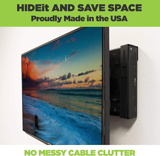 HIDEit Uni-MW Xbox 360 Wall Mount & Xbox One Wall Mount – Black Heavy Duty - Image 3