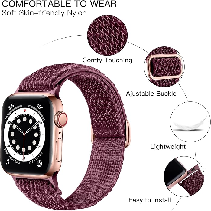 Lerobo Stretchy Nylon Solo Loop Band, Compatible - Image 2
