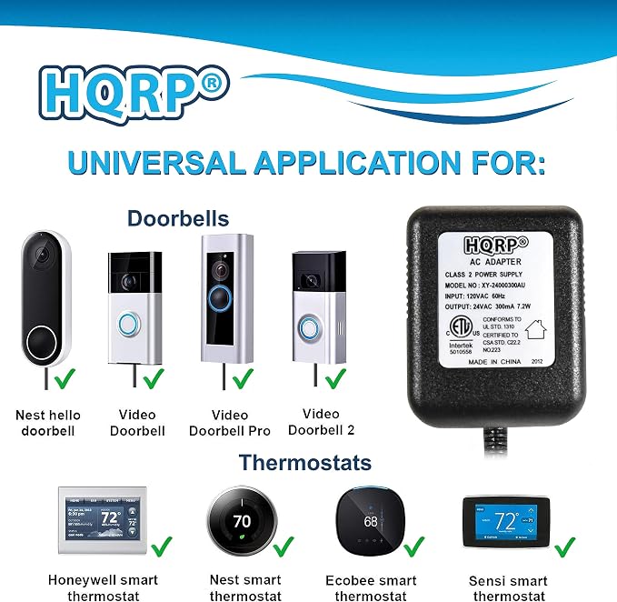HQRP 24V AC Adapter Transformer Compatible - Image 2