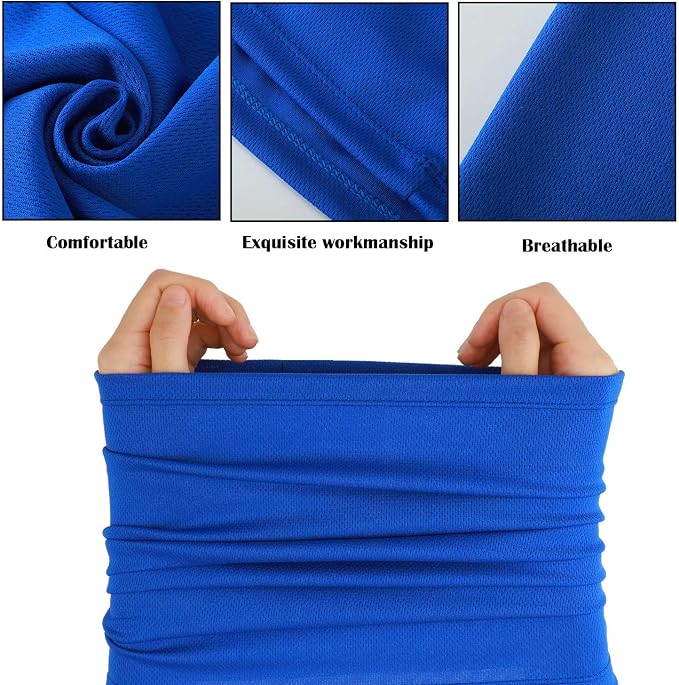 Geyoga 6 Pieces Summer UV Protection Cooling Neck Gaiter Face Clothing Neck - Image 6