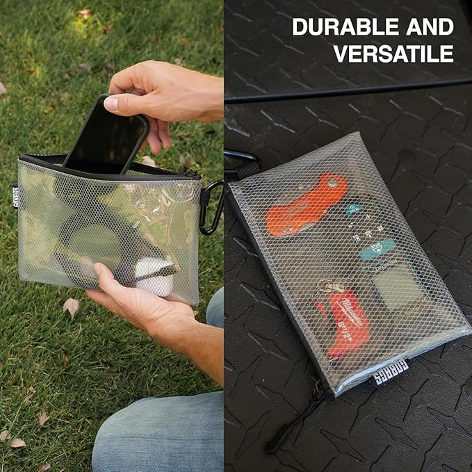 GOBAGS Air Production Extra-Small Clear Zipper Pouch – Cable Organizer & Travel - Image 5