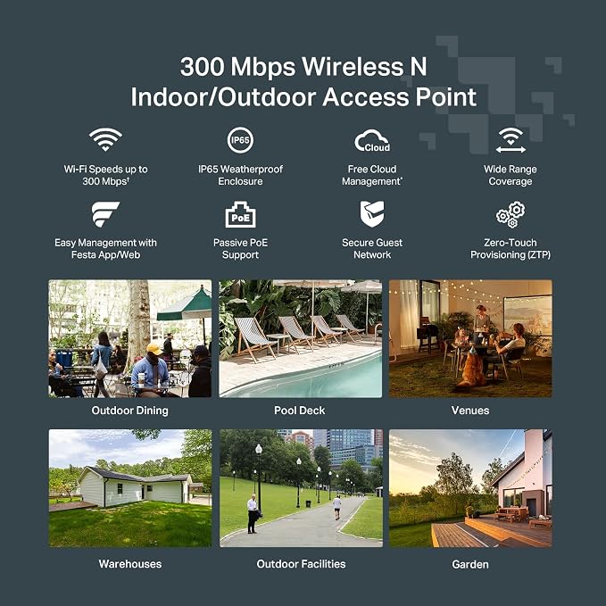 TP-Link Festa F52-Outdoor AC1200 Dual Band Wireless Outdoor Access Point | Free - Image 4