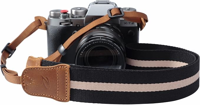 Padwa Lifestyle Black Striped Camera Strap - Image 8