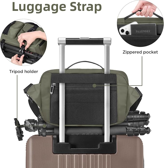 TAAOKA Camera Sling Bag, DSLR Camera Bag - Image 5