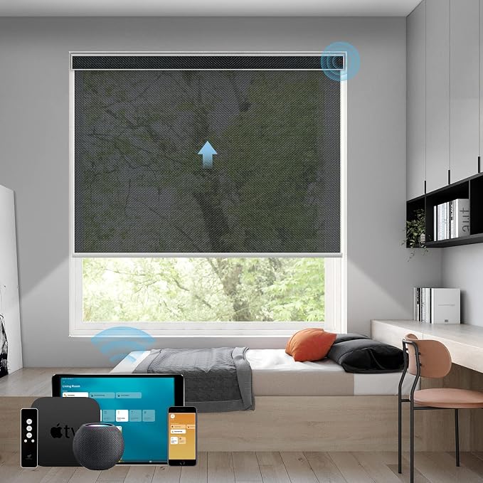 SmartWings Motorized Shades 5% Openness Work by SmartWings