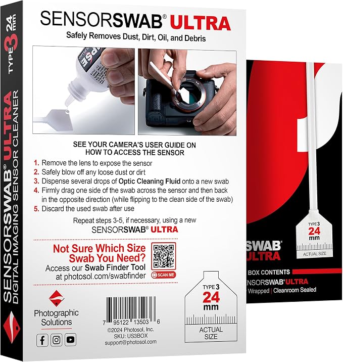 Photographic Solutions Sensor Swab Ultra 24mm Type-3 Digital Imaging Sensor - Image 8