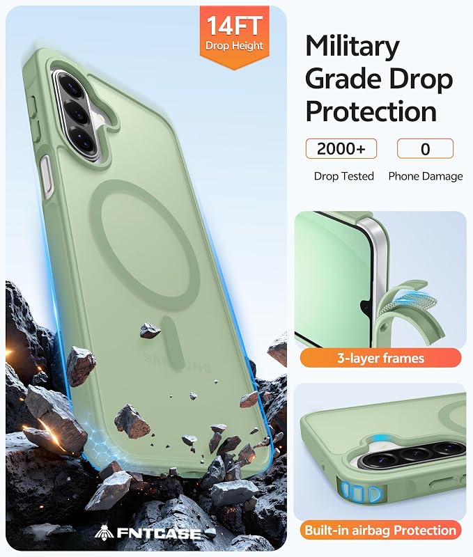 FNTCASE for Galaxy A17/A16 5G Phone Case: for Samsung A17 Cases Matte - Image 5