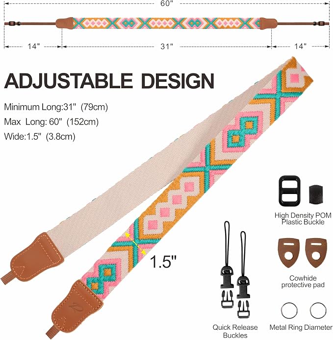 Padwa Lifestyle Diamonds Camera Strap - Image 6