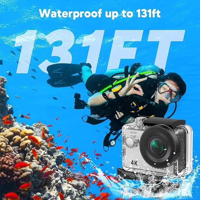 AKASO EK7000 4K30FPS 20MP WiFi Action Camera - Image 4