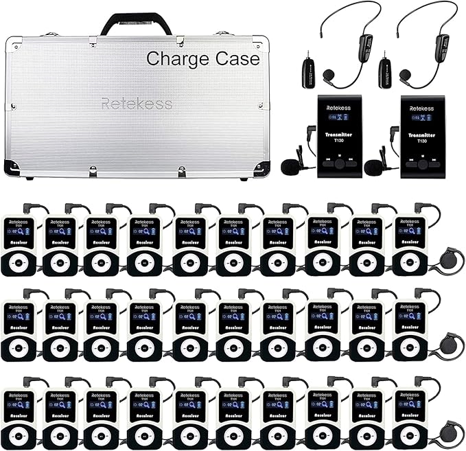 Retekess T130 Tour Guide System, Tour Guide Headsets by Retekess