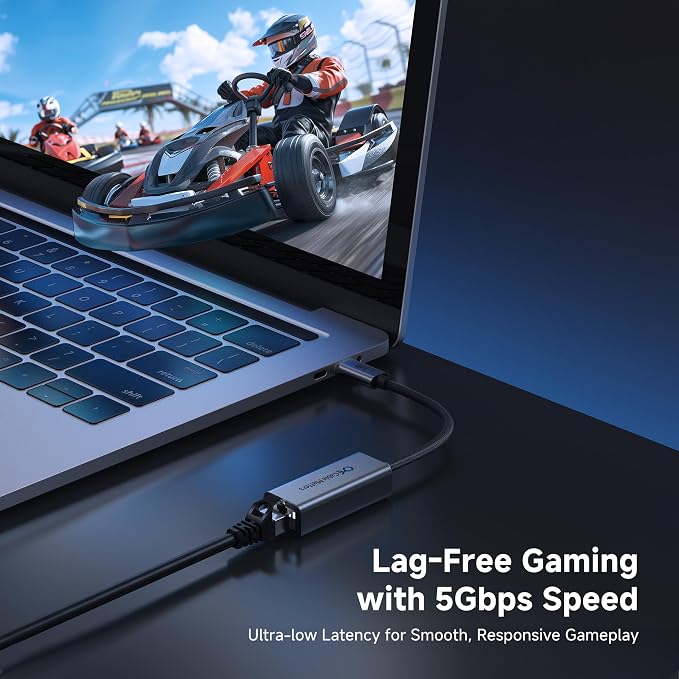 Cable Matters USB C to 5Gb Ethernet Adapter, 5 Gigabit Network Speed, USB C to - Image 3