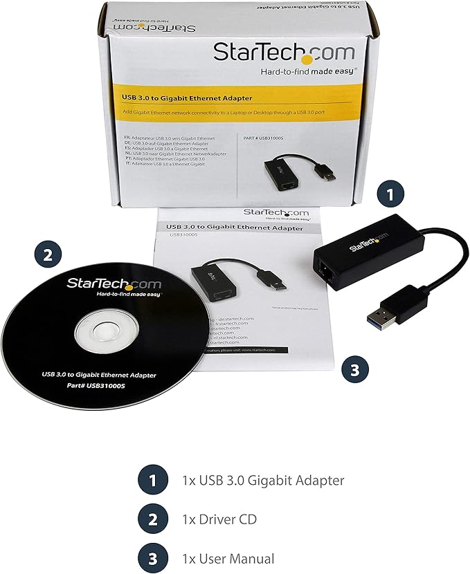 StarTech USB 3.0 to Gigabit Ethernet NIC Network Adapter - Image 6