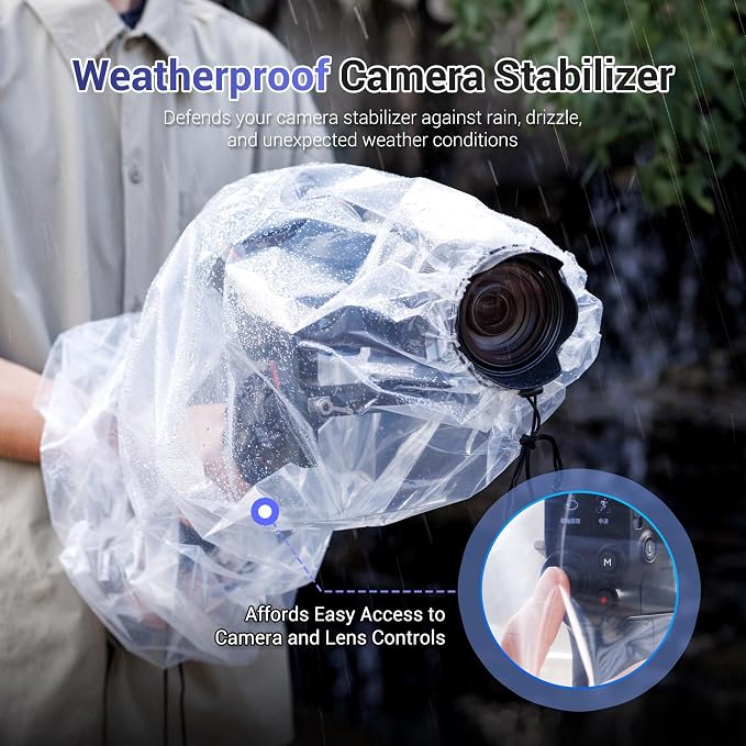 2 Pcs Camera Rain Coat for DSLR Cameras & Stabilizer, RSC 2, RS 2, Ronin-SC S - Image 3