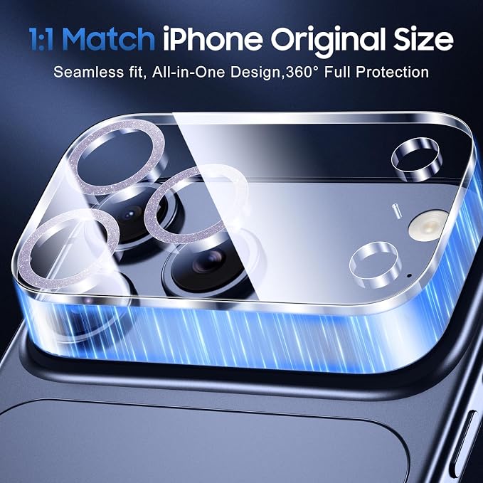UniqueMe Compatible for 3 Pack iPhone 17 Pro Camera Lens Protector - Image 5