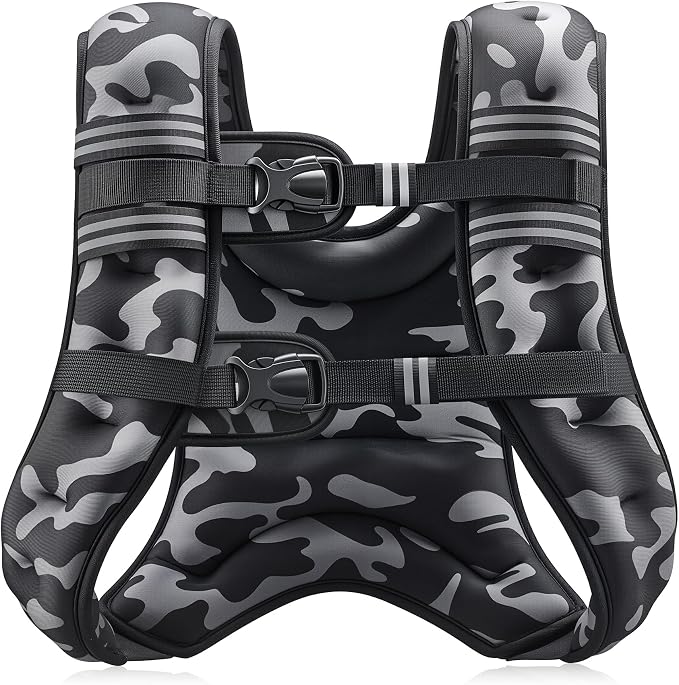ZELUS Weighted Vest, 6lb/8lb/12lb/16lb/20lb/25lb/30lb Weight Vest by ZELUS