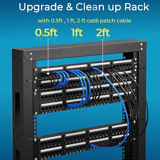 Rapink Patch Cables Cat6 3ft, Ethernet Patch Cable 10G Support, Cat 6 Patch - Image 5