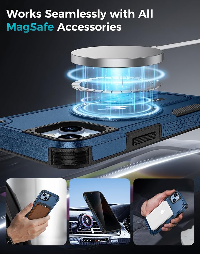 Goton for iPhone 14 Case with Privacy Tempered Glass Screen Protector & Camera - Image 6