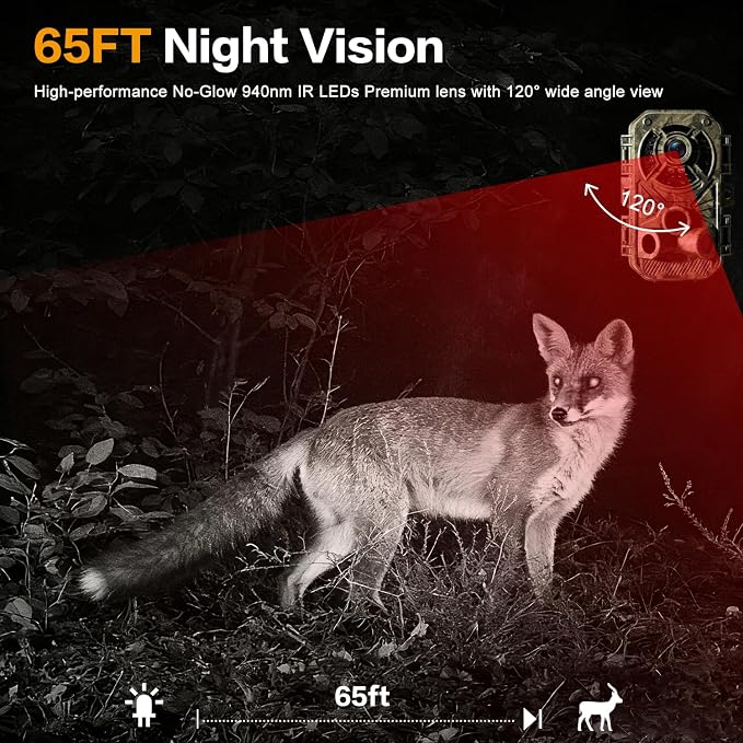 Trail Camera 32MP 2.7K, Mini Game Camera - Image 4