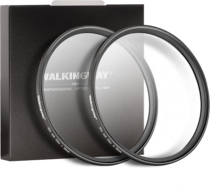 Walking Way 58mm White Mist Diffusion Filter Set, Soft Focus Dreamy Fog Effect by WalkingWay