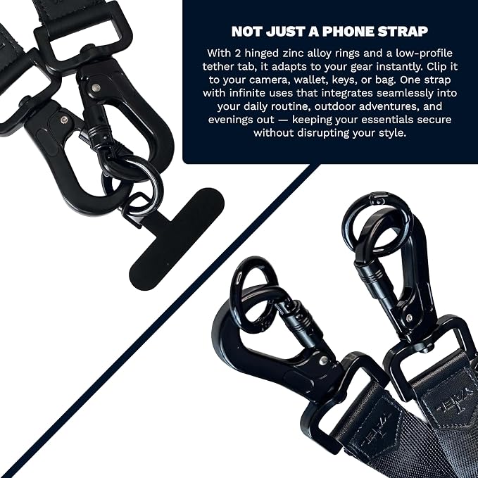 YAEL Halo Black Adjustable Cut-Resistant Anti-Theft Security Strap - Image 3