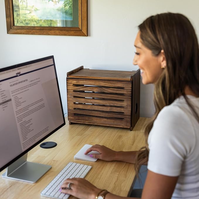 Wooden WiFi Router Storage Box - Image 8