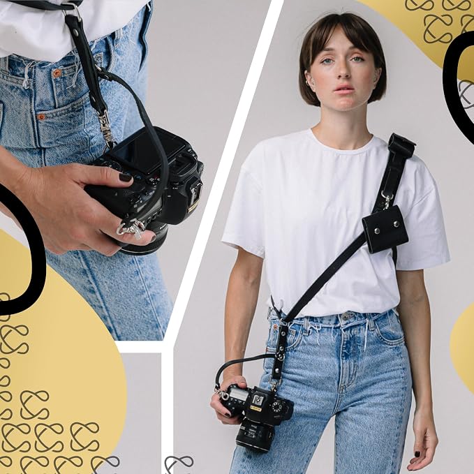 C Coiro Leather Camera Strap Crossbody - Image 3