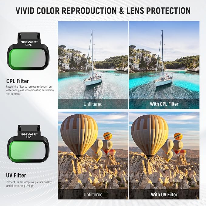 NEEWER 6 Pack ND Filter Set Compatible - Image 4
