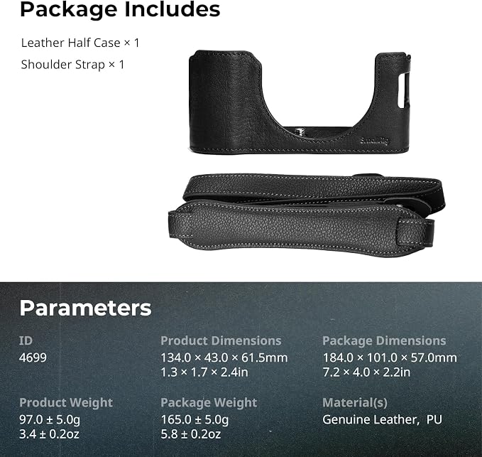 SmallRig X100VI Half Leather Case Kit - Image 8