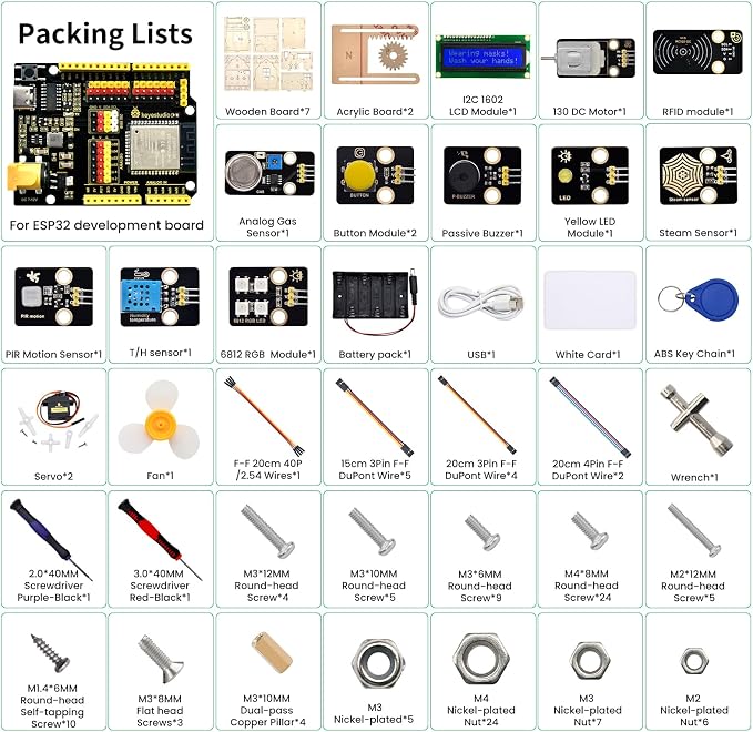 KEYESTUDIO IOT ESP32 Smart Home Starter Kit - Image 2