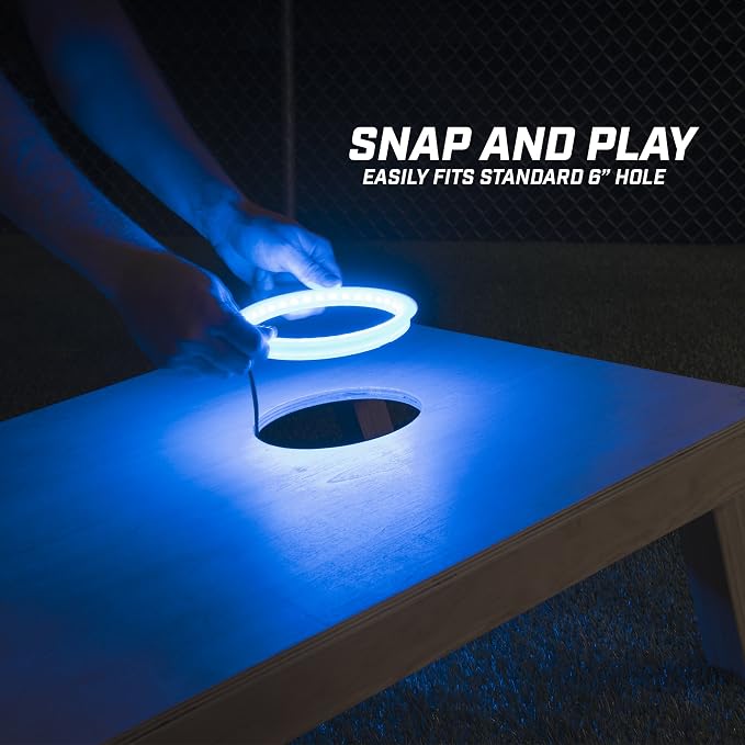 GoSports Cornhole Light Up LED Ring Kit 2pc Set - Image 3