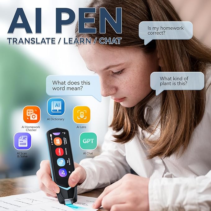 NEWYES AI Pen, Reading Pen for Dyslexia Scan Reader Pen 4 Text to Speech Device - Image 2